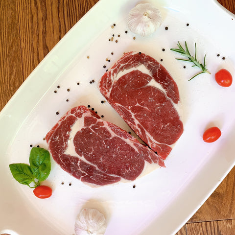 AAA+ Ribeye Steaks - Aged and Handcut (5-5.5 lbs)