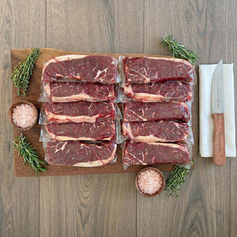 AAA Aged/Hand Cut PRIME Striploin Steaks