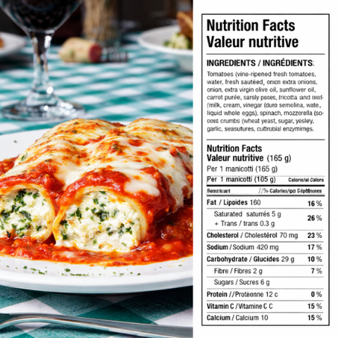 Zarky's Famous Prepared Foods - Manicotti with Cheese